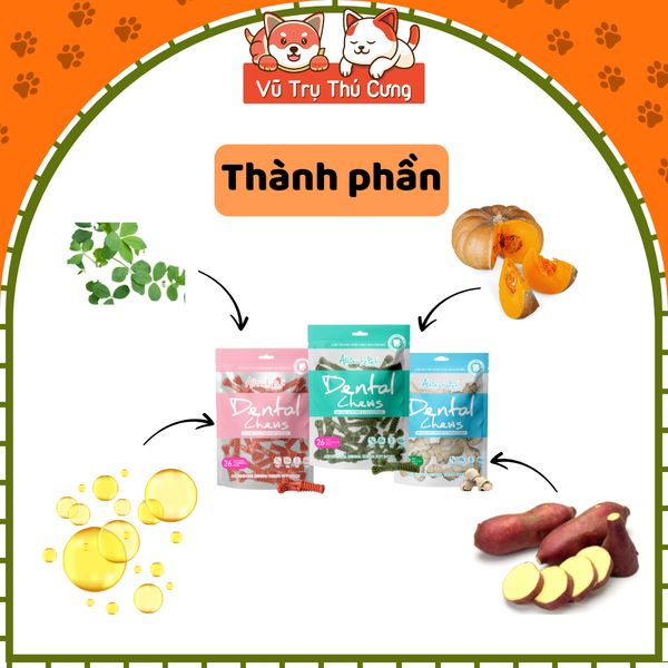 Xương Gặm Cho Chó Cao Cấp Dental Chews Altimate Pet