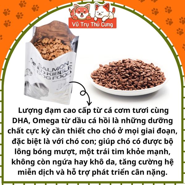Thức Ăn Hạt Cho Chó Bổ Sung Dầu Cá Hồi King Pet