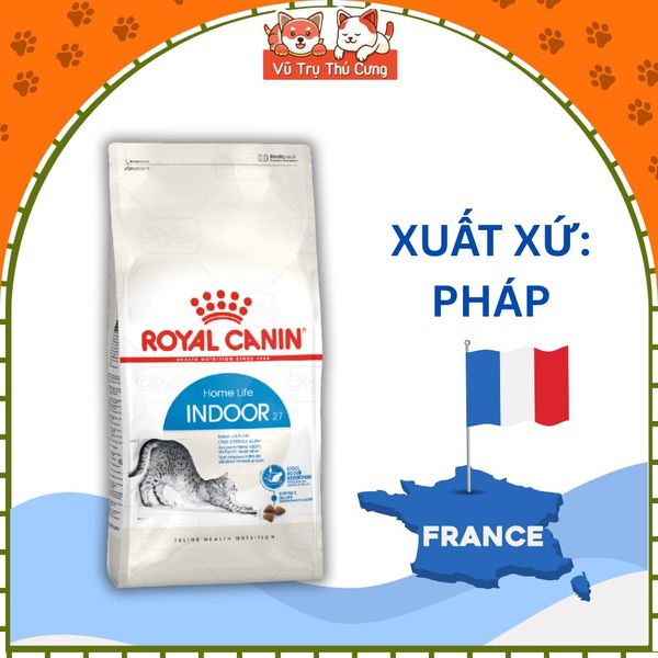 (Nguyên Seal) Thức ăn hạt cho Mèo trưởng thành Royal Canin Indoor 2Kg