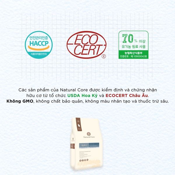 Hạt Cho Mèo Con Natural Core Bene C1