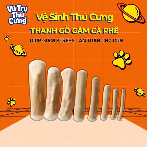 Đồ Chơi Cho Chó Thanh Gỗ Gặm Cà Phê Pecow