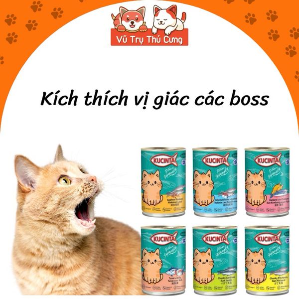 Pate Cho Mèo Thái Lan Kucinta Lon 400g