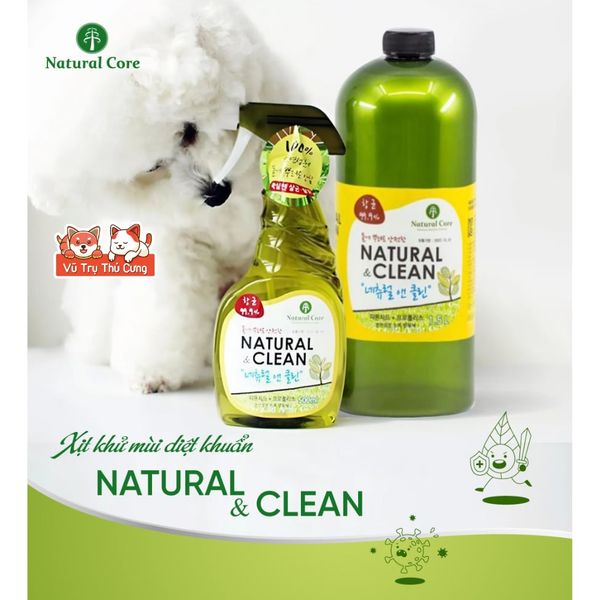 Xịt Khử Mùi Diệt Khuẩn Natural Clean Hàn Quốc 500ml2