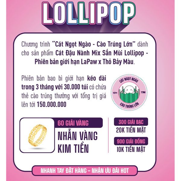 Cát Đậu Nành LaPaw Cho Mèo Phiên Bản Đặc Biệt 2.5Kg2