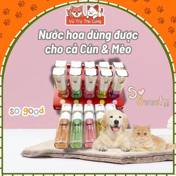 Nước hoa xịt khử mùi cho Chó mèo BIOLINE 207ml