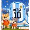 Áo Thun Bóng Đá WC Argentina Cho Thú Cưng Nhiều Size Nhỏ Đến Lớn