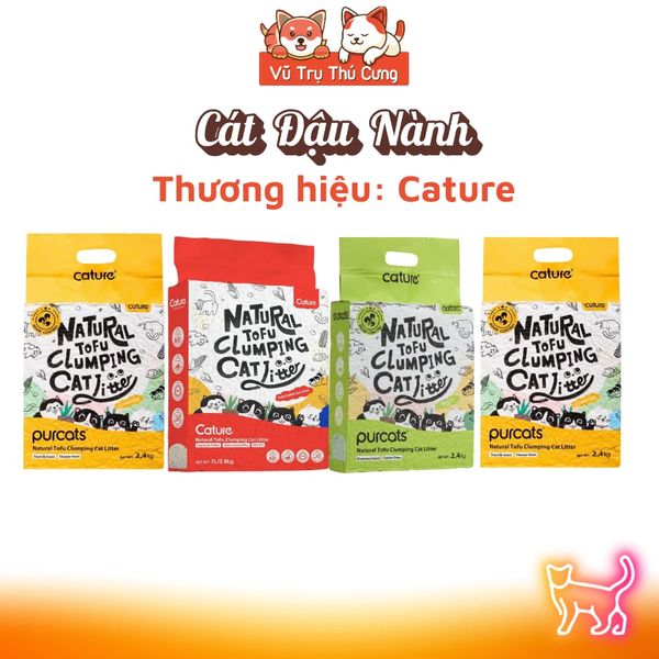 Cát Vệ Sinh Cho Mèo Tofu Cature Nguyên Liệu Đậu Nành Không Bụi, Khử Mùi Tốt