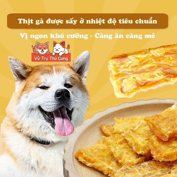 Snack Miếng gà sấy DoggyMan Nhật Bản cho Chó 90g