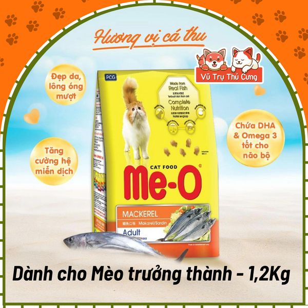 Thức Ăn Hạt Cho Mèo Me-O Đến Từ Thái Lan Nhiều Hương Vị, Giàu Dinh Dưỡng