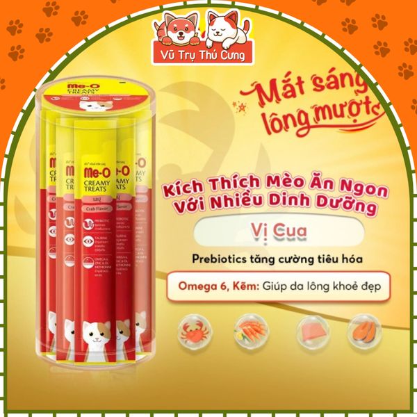 COMBO 10 Thanh Súp Thưởng Cho Mèo Dạng Kem Me-O Creamy Treats