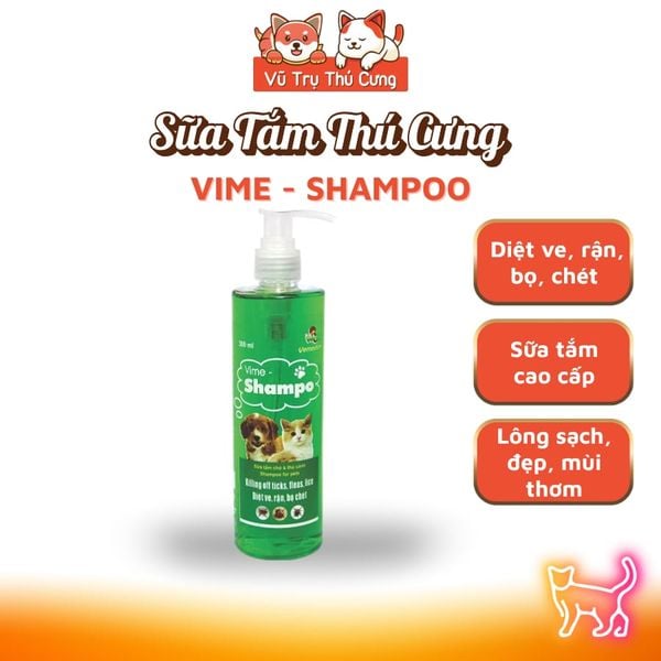 Sữa Tắm Cho Thú Cưng Vime-Shampoo Dung Tích 300ml
