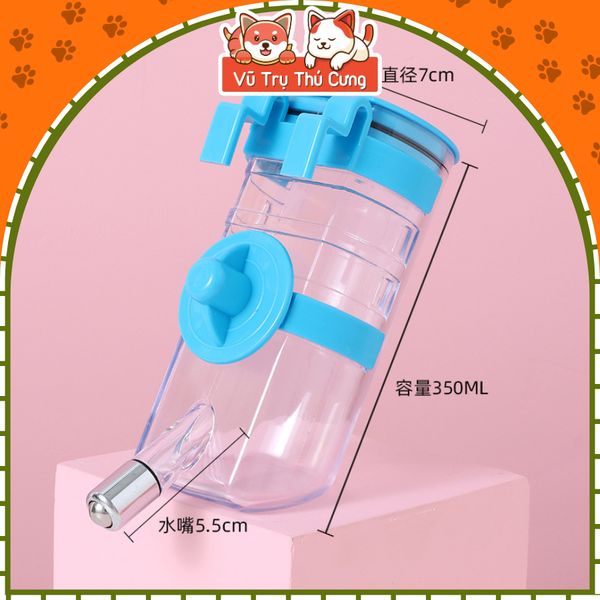 Bình Nước Gắn Chuồng Chó Mèo Tiện Lợi Dễ Vệ Sinh