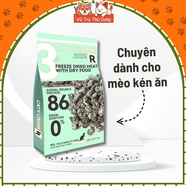 Hạt Cho Mèo Cat's On Mix Không Độn Ngũ Cốc