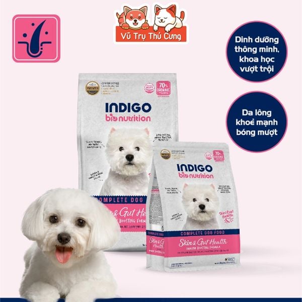 Thức Ăn Hạt Cho Chó Indigo Nhập Khẩu Hàn Quốc Túi 2kg - Hỗ Trợ Sức Khỏe Toàn Diện