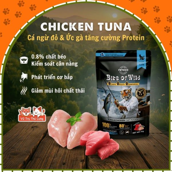 Pate Giàu Đạm Cho Mèo Nhà Bite of Wild –  Công Thức Sữa Dê New Zealand, Túi 70g2