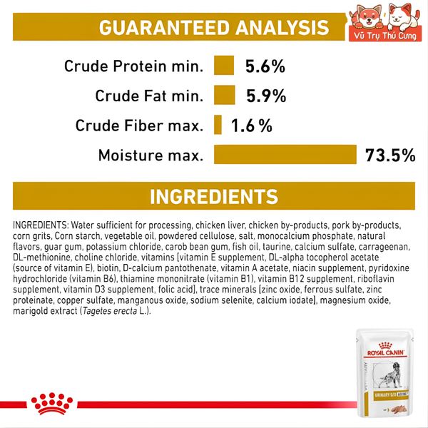 Pate Cho Chó Royal Canin Urinary S/O Hỗ Trợ Sỏi Thận