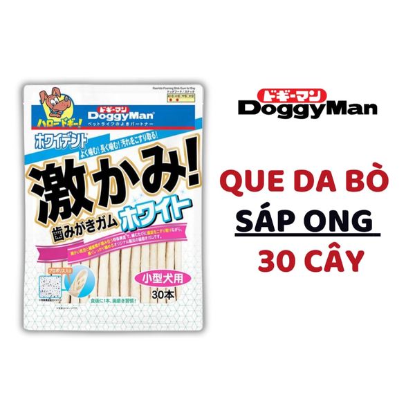 Snack Cho Chó Que Da Bò Sáp Ong DoggyMan 30 Cây
