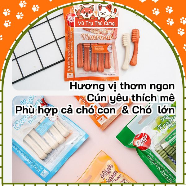 Bánh Xương Orgo/ Fonti Cho Chó Bổ Sung Canxi & Sạch Răng