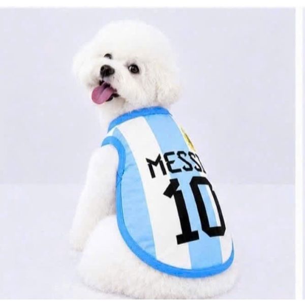 Áo Thun Bóng Đá WC Argentina Cho Thú Cưng Nhiều Size Nhỏ Đến Lớn