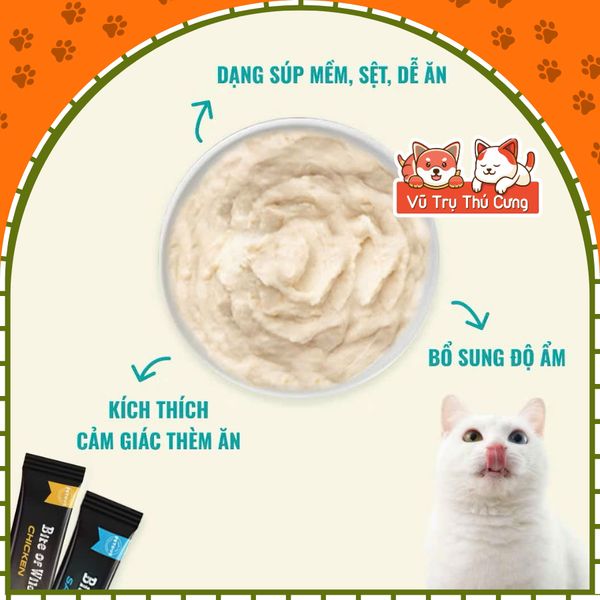 Súp Thưởng Cho Mèo Cao Cấp Bite Of Wild 4 Thanh