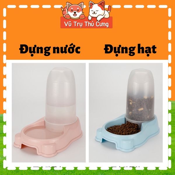 Bình đựng hạt tự động cho chó mèo, Bát cho cho thú cưng, bình đựng nước