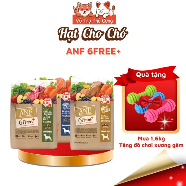 Thức Ăn Hạt Cho Chó ANF 6Free Hàn Quốc Nhiều Thịt & Rau Củ 1.6Kg