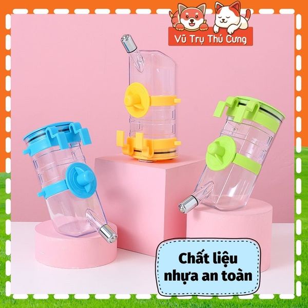 Bình Nước Gắn Chuồng Chó Mèo Tiện Lợi Dễ Vệ Sinh
