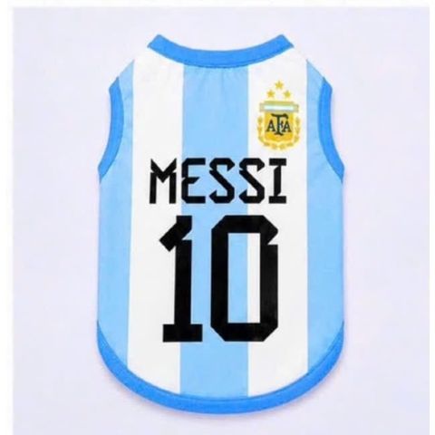 Áo Thun Bóng Đá WC Argentina Cho Thú Cưng Nhiều Size Nhỏ Đến Lớn
