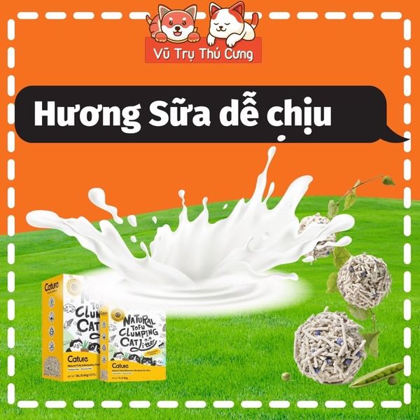 Cát đậu nành cho Mèo Tofu Cature 7L, không bụi, an toàn cho Mèo con