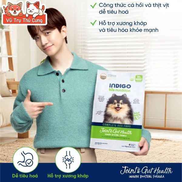 Thức Ăn Hạt Cho Chó Indigo Nhập Khẩu Hàn Quốc Túi 2kg - Hỗ Trợ Sức Khỏe Toàn Diện