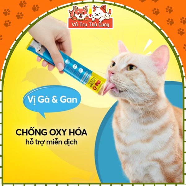Hộp 100 Thanh-Súp Thưởng Cho Mèo Me-O Nhiều Dinh Dưỡng
