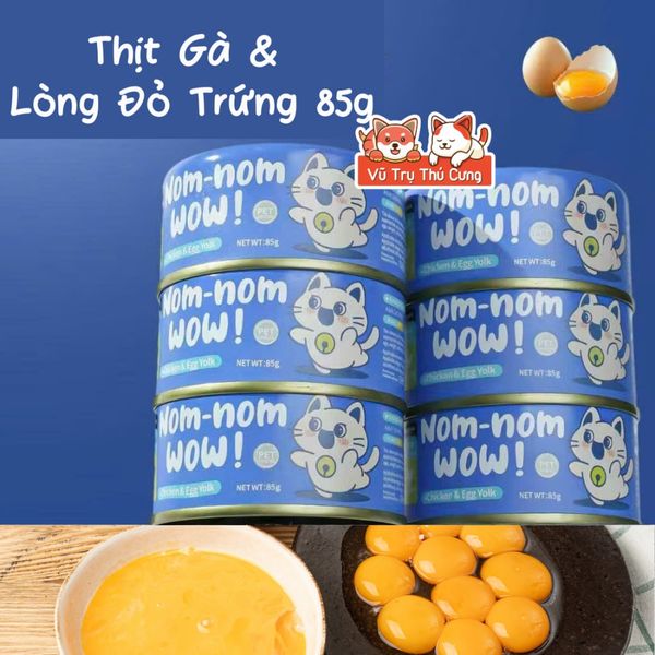 Pate Cho Mèo NomNom Wow Từ Thịt Gà & Rau Củ 85g2