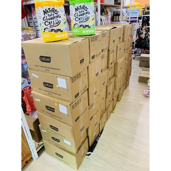 Cát Vệ Sinh Cho Mèo Tofu Cature Nguyên Liệu Đậu Nành Không Bụi, Khử Mùi Tốt