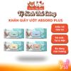 Khăn Giấy Ướt Kháng Khuẩn Vệ Sinh Cho Chó Absorb 80 Miếng