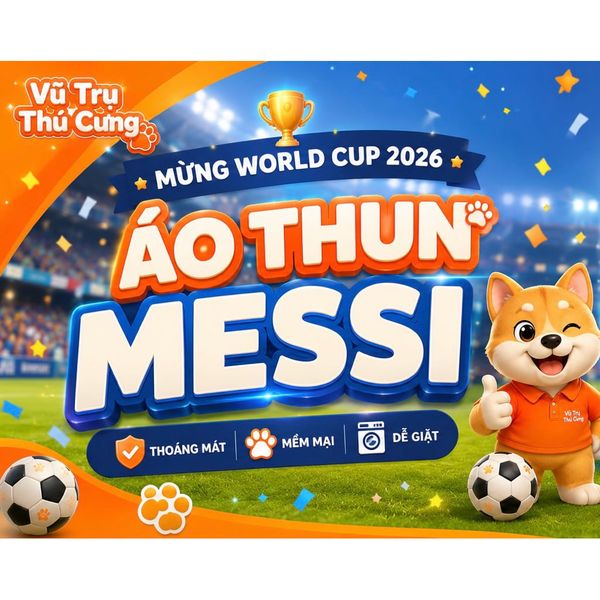 Áo Thun Bóng Đá WC Argentina Cho Thú Cưng Nhiều Size Nhỏ Đến Lớn