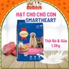 (1.3Kg) Thức ăn hạt SmartHeart Puppy dành cho Chó con vị Thịt bò và sữa