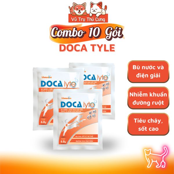 Men Bù Nước Và Điện Giải Cho Chó Mèo Doca Lyte Gói 6,8g