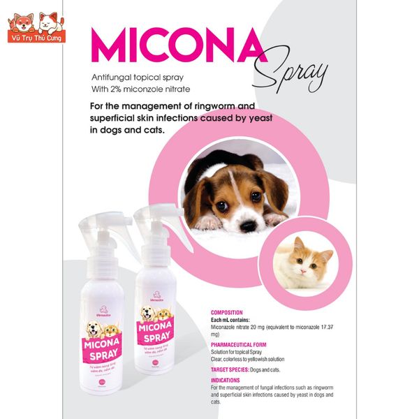 Xịt Viêm Da, Nấm Da Vemedim Micona Spray 100ml