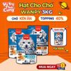 (3KG Tặng 500g) Hạt Cho Chó Wanpy / Captain Cho Chó Kén Ăn, Giúp Tăng Cân, Siêu Topping