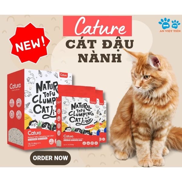 Cát Đậu Nành Tofu Cature / Catsme Cho Mèo Không Bụi, Vón Cục Hiệu Quả