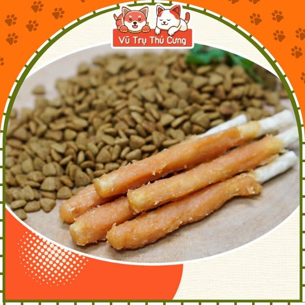 Snack Cho Chó Que Da Bò Nhúng Thịt Gà DoggyMan