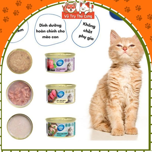 Pate Snappy Tom Cho Mèo Con Lon 70g