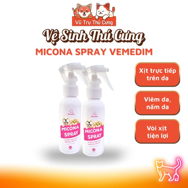 Xịt Viêm Da, Nấm Da Vemedim Micona Spray 100ml