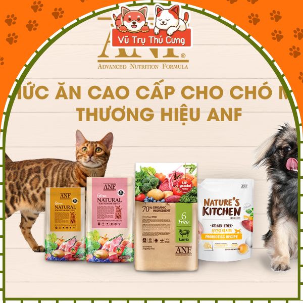 Thức Ăn Hạt Cho Chó ANF 6Free Hàn Quốc Nhiều Thịt & Rau Củ 1.6Kg