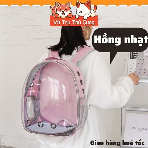 Balo Phi Hành Gia Cho Chó Mèo Nhiều Màu Sắc, Chất Liệu Thoáng Khí