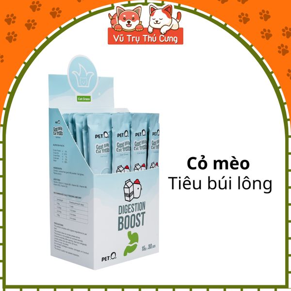 Hộp 30 Thanh Súp Thưởng Sữa Dê PetQ Cho Mèo2
