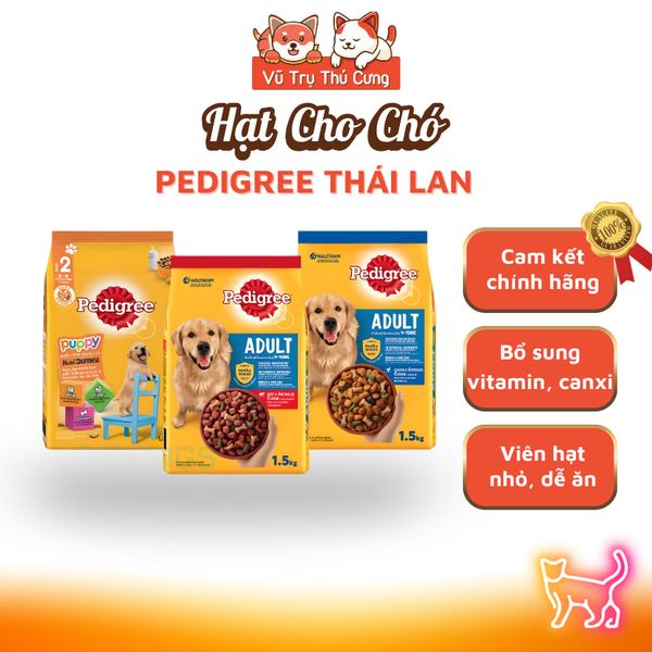 Thức Ăn Hạt Pedigree Cho Chó Bò Gà Nhiều Dinh Dưỡng