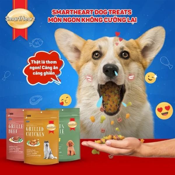 Bánh Thưởng Cho Chó SmartHeart Từ Thịt & Rau Củ 100g2