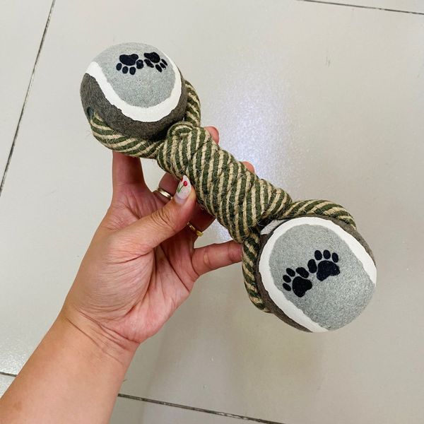 Đồ Chơi Cho Chó Gặm Sạch Răng Bằng Dây Thừng Và Bóng