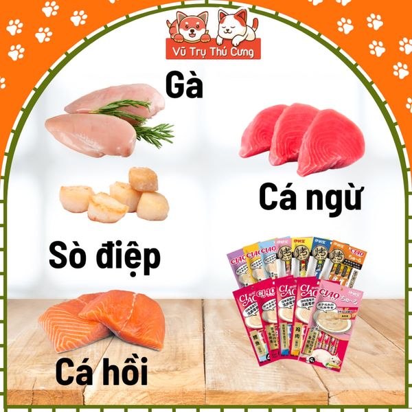 Súp Thưởng Cho Mèo Ciao Churu 4 thanh